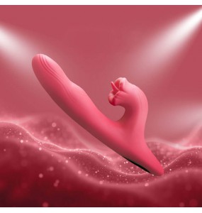 QUER - NANI Heating Licking AV Wand Vibrator (Chargeable - Red)